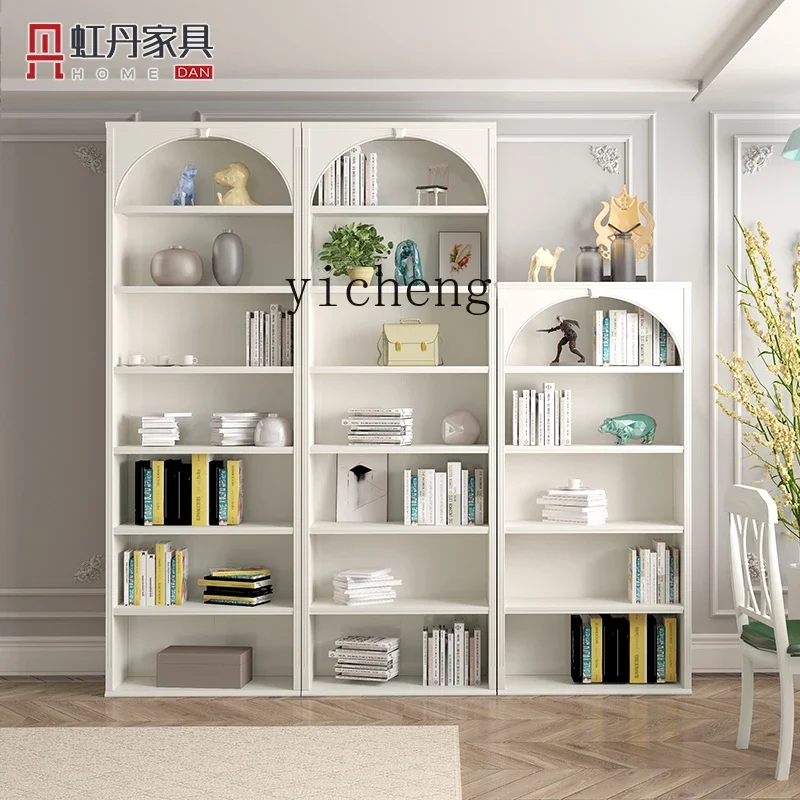 ZK American bookcase floor rack arched locker against the wall small apartment ultra-narrow cabinet