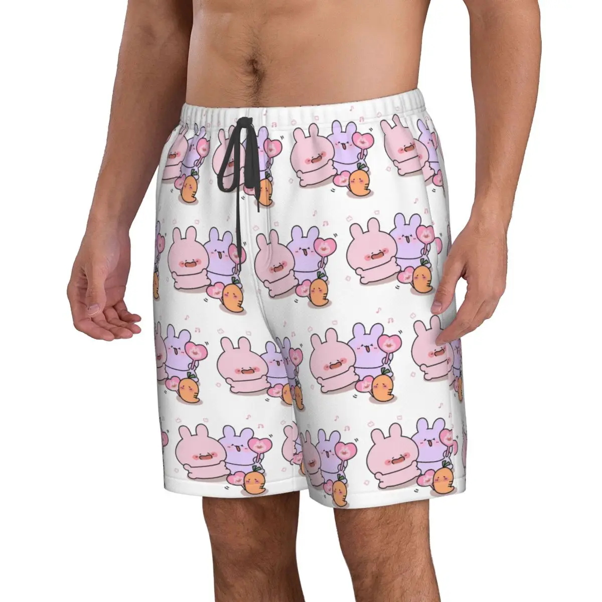 Asamimichaan Cute Asamimi Trunks Beach Board Shorts Casual Quick Dry Swim Summer Men Pants - view 3