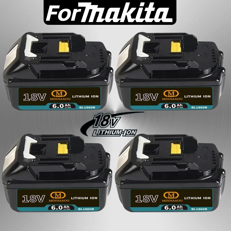 

Genuine For Makita 18V Battery 6.0Ah Lithium Replacement for BL1830B BL1850B BL1860B Makita Power Tools
