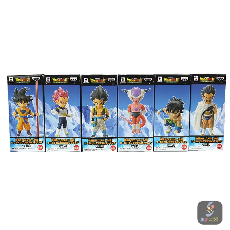 Original Bandai Banpresto Dragon Ball Kawaii Anime Figure Son Goku WCF Cute Action Figure Capsule Toys Gift