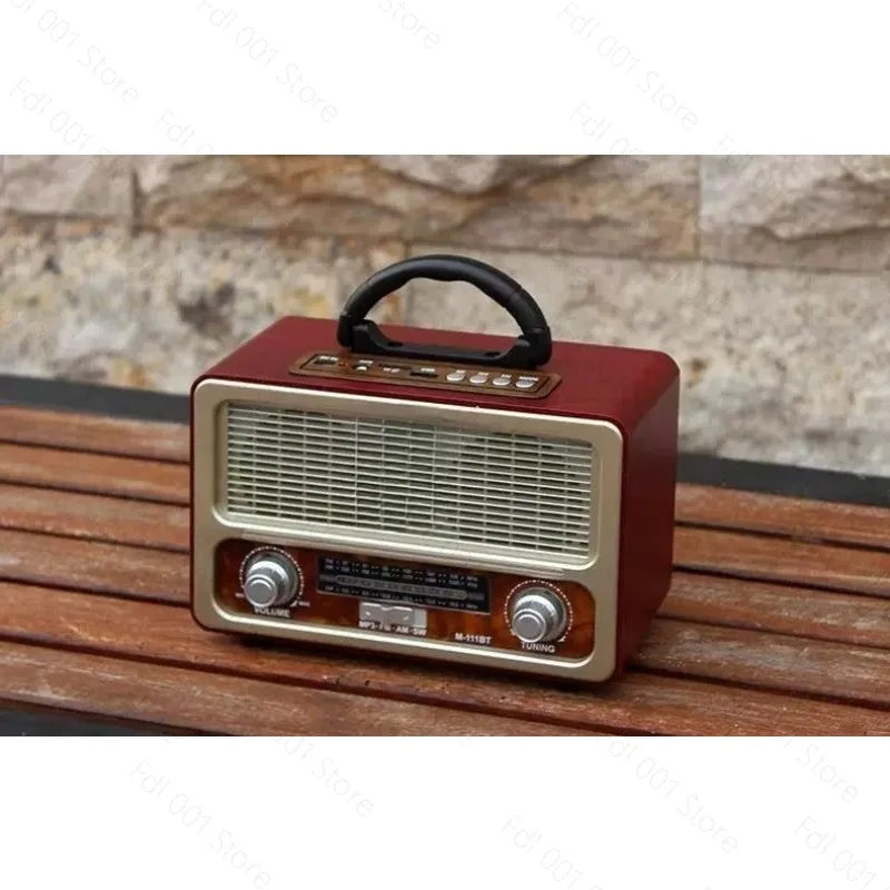 Multifunction Radio Bluetooth USB SD Card Player Three Band Remote Control Audio System HiFi Music Player