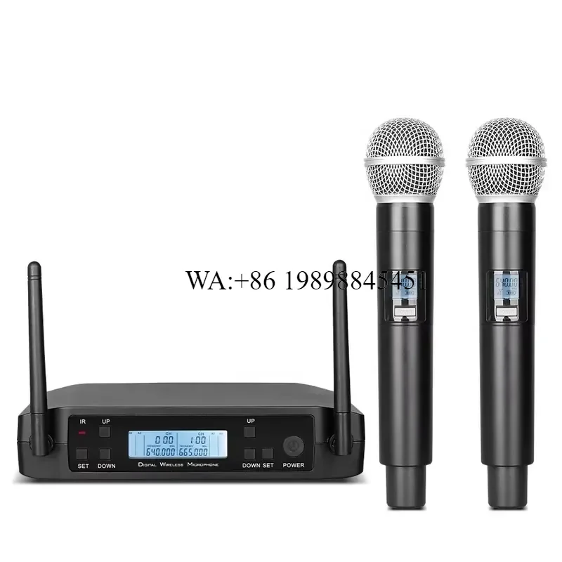 WMWMNU PAT GLXD4 UHF Wireless Microphone Dual-Channel System Beta58a Stage Performance Dynamic Wireless Handheld Microphones