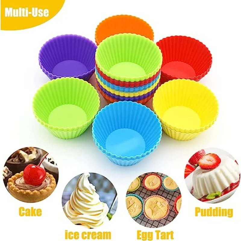 Colourful Silicone Baking Cups