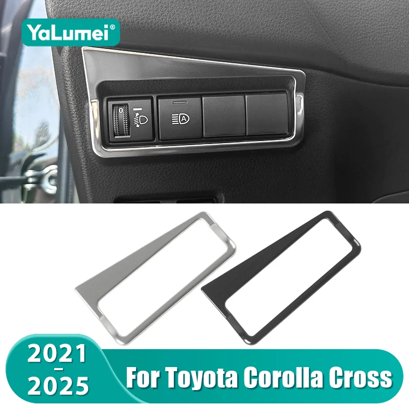 Für Toyota Corolla Kreuz XG10 2021 2022 2023 2024 2025 Hybrid Auto Scheinwerfer Einstellung Taste Dekoration Abdeckung Zubehör