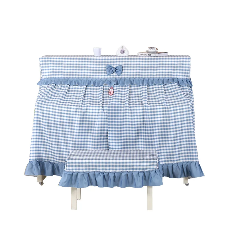 Small Fresh Piano Full Cover Mesh Lace Dust Cover American Modern Simple High End Piano  Cloth Dust Cover