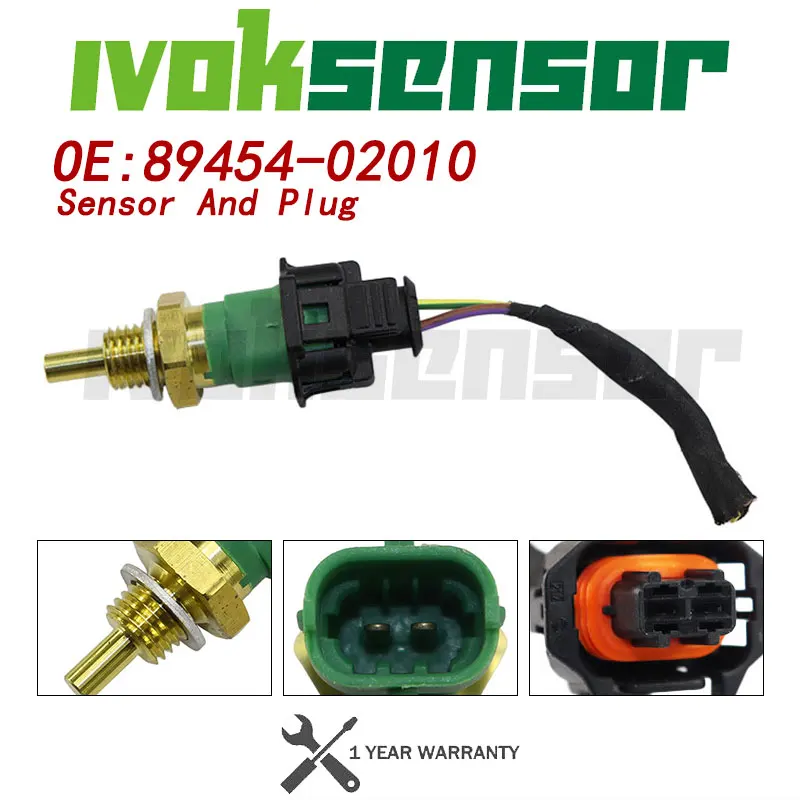 Sensor And Plug kit Water Temperature Control Switch Sensor For VOLVO V70 S60 S40 XC70 XC90 V50 FORD MAZDA TOYOTA 89454-02010
