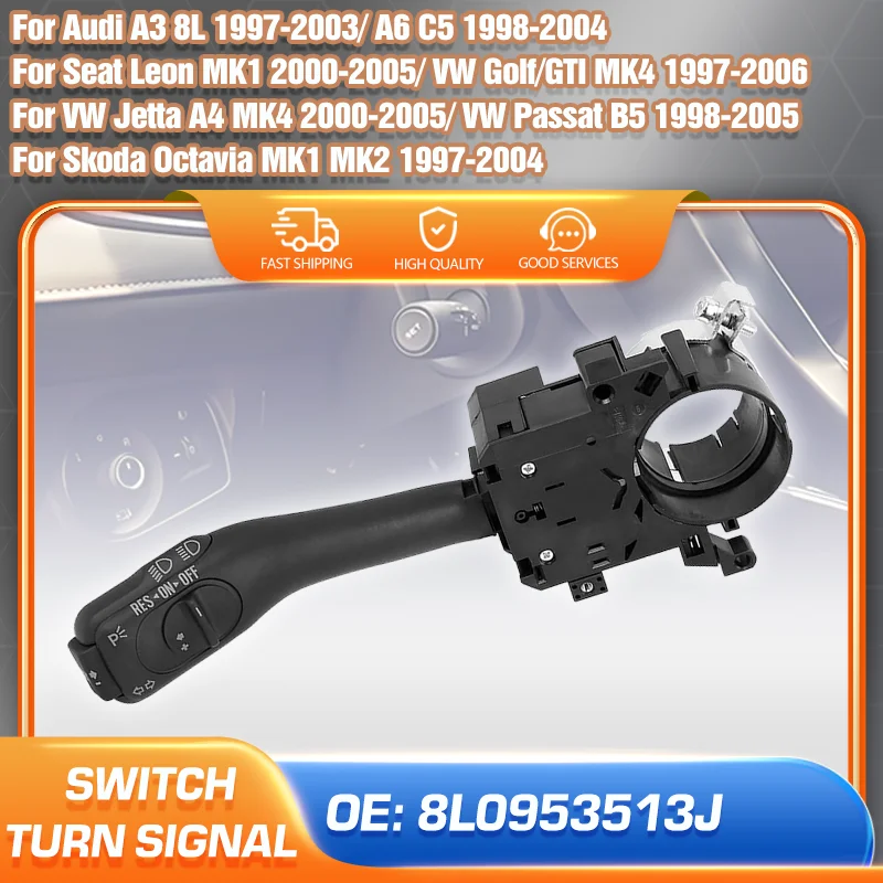 

Cruise Control Stalk Turn Signal Switch For Volkswagen Golf MK4 Jetta A4 Passat B5 Audi A3 A6 Skoda Octavia 1 2 Seat Leon MK1