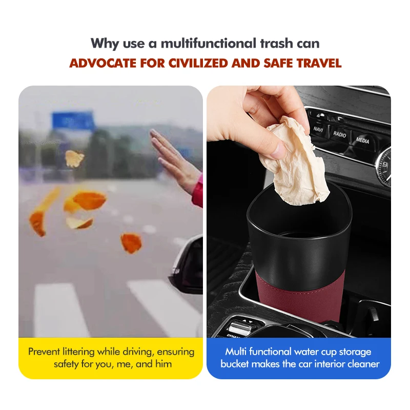 حامل أكواب الماء للسيارة حامل المشروبات كرسي القمامة كوب تخزين لـ LYNK & CO 01 Phev 02 03 Phev 03 + 05 06 09 PHEV 09 MHEV