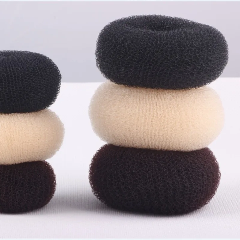 1PC Plate Hair Donut Hair Bun Maker Roller DIY Donut Elastic Foam Sponge Hair Styling Tools Princess Hair Tools Accessories