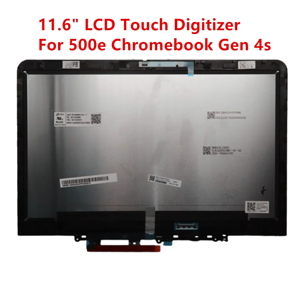 

5M11Q54440 5M11Q54465 New 11.6" HD For Lenovo 500e Chromebook Gen 4s LCD Touch Screen Digitizer w/Bezel Board