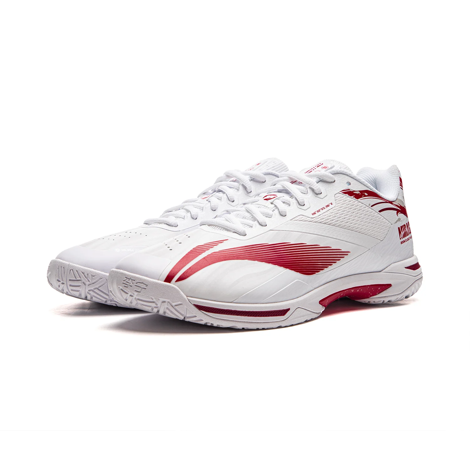 Li-Ning Unisex MIRAGE SE รองเท้าแบดมินตัน BOOM Shock Absorption Rebound สบายซับผู้ชายผู้หญิง Professional รองเท้าผ้าใบ AYZU021