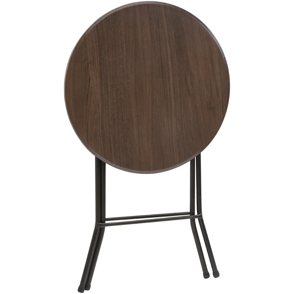 31 "Ronde Hoge Vouwtafel, Walnoot