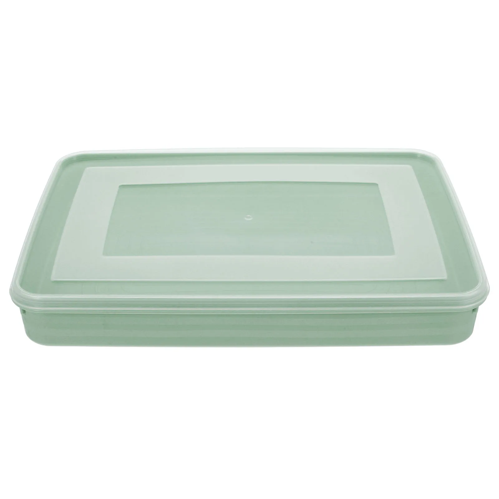 

2Pcs Dumpling Box Lid Storage Sealed Container Wontons Dumpling Tray Refrigerator Organizer Space Saving