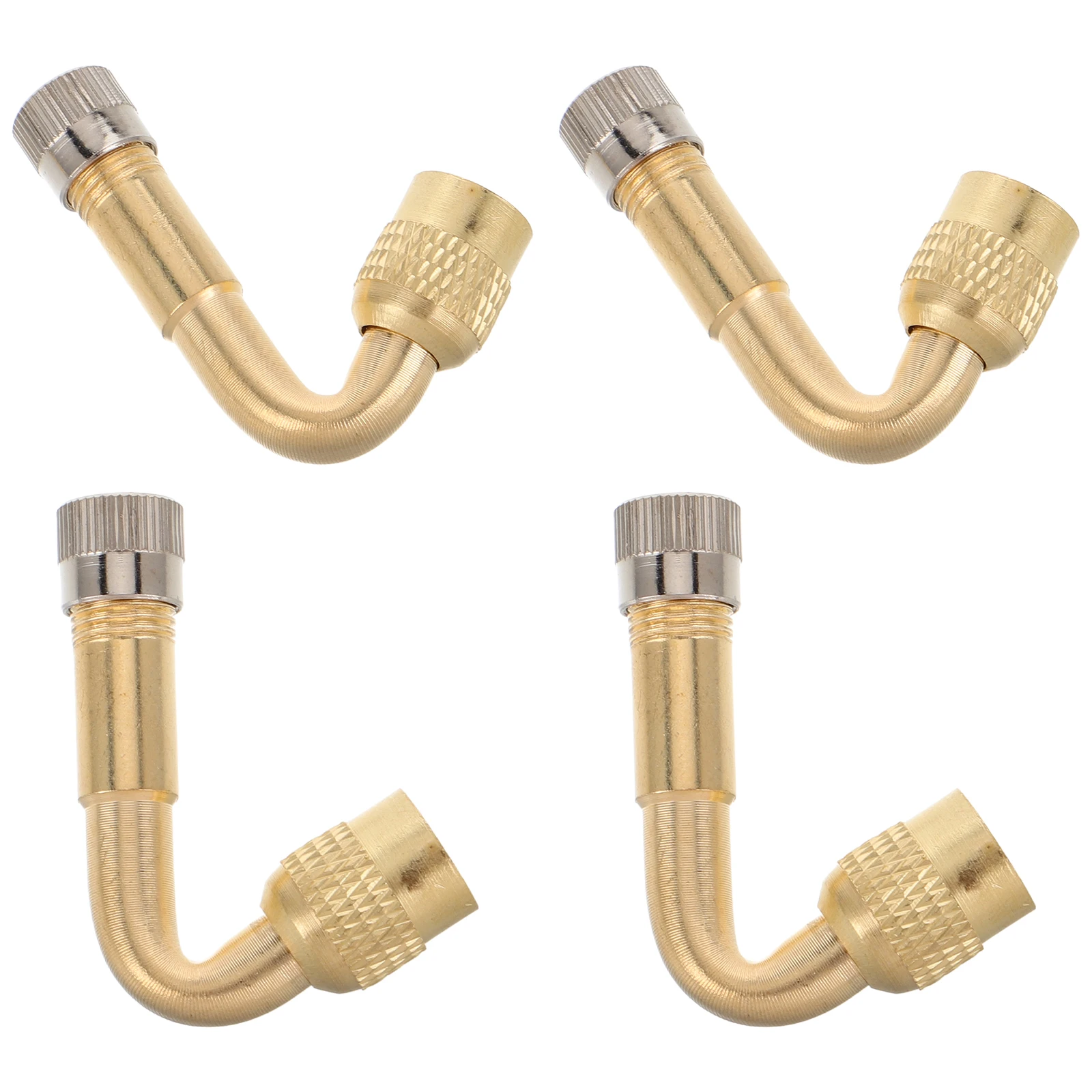 

4 pcs Tire Valve Extension Rod Durable Universal Car Bicycle Motorcycle RV Adapter Stem Extender Inflate Efficiently