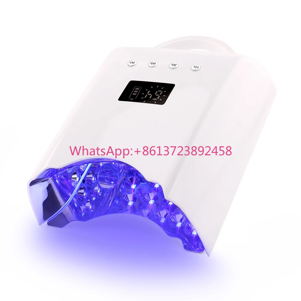 

2025 Professional Nail Lamp Rechargeable Cordless 78W Pro Cure Sun UV Led Gel Dryer for Salon Manicure