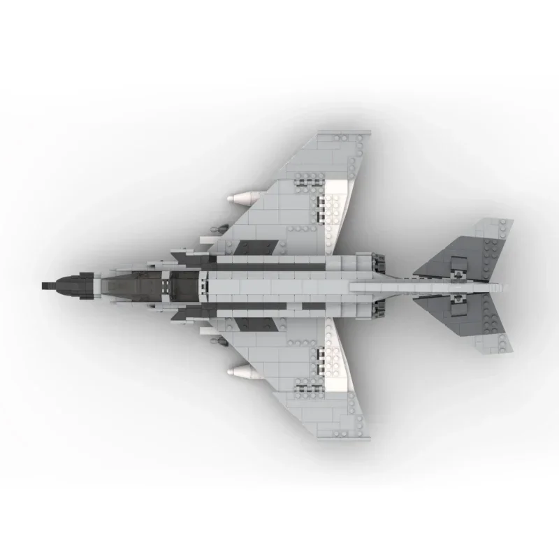 Technique Moc Briques Modèle F-4J Phantom II Phenyl Fighter décennie s de Construction Modulaires Cadeaux Jouets pour Enfants DIY Ensembles Assemblage