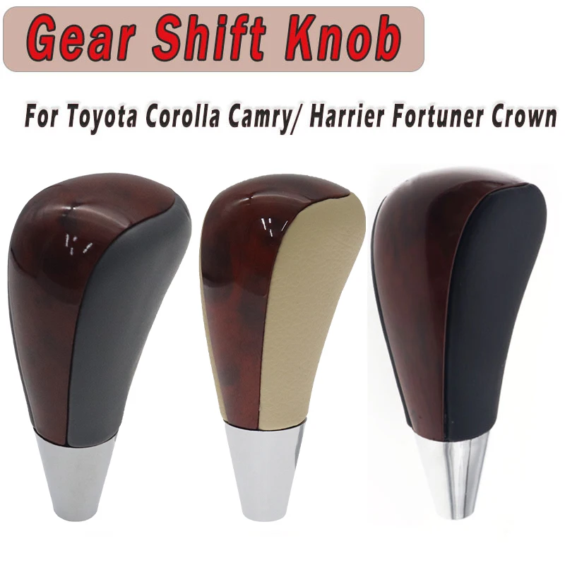 Car Gear Shift Knob Automatic Lever Shifter Stick For Toyota Corolla Camry Harrier Fortuner Crown Lexus Es300 2009 2010 2011