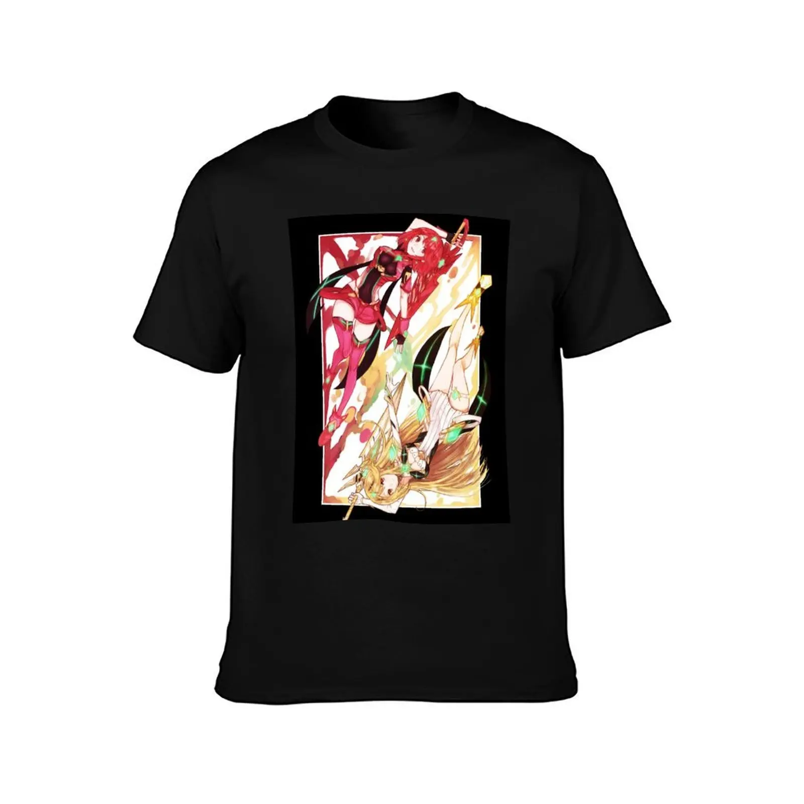 Xenoblade 2 - Pyra & Mythra T-Shirt Sweat Resistant Workout Tee Shirt