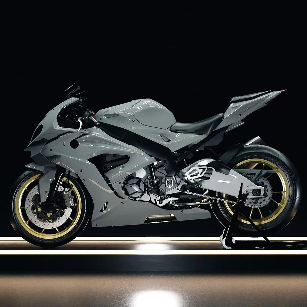 لسيارات BMW S1000RR 2015-2018 الجديدة منقار وينجليت داونفورس الديناميكي الهوائي عارية سوداء الجبهة سبويلر الشفة السفلية