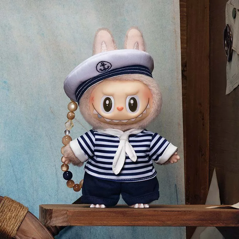 

Коллекционная плюшевая кукла POP MART Labubu Series Captain Sailor: милая аниме-фигурка, декор, подарок