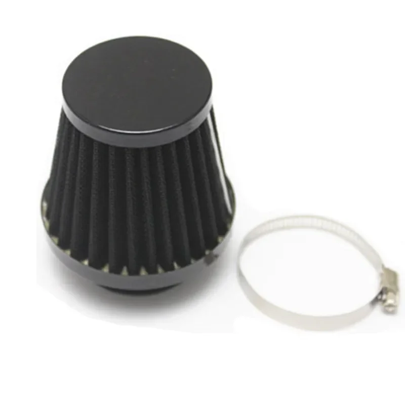 35mm 38mm 40mm 42mm 48mm 50mm 52mm 54mm 60mm Black Motorcycle Clamp-on Air Filter Cleaner ATV Quad For Honda Yamaha