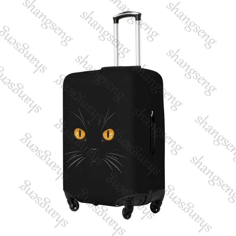 Ojos de gato negros, cubierta gruesa para equipaje, cubierta elástica para carrito, cubierta antipolvo, funda protectora para maleta