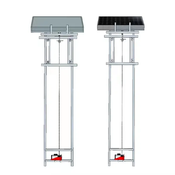 High Quality Electric Cargo Elevator Lift 160kg 4 Panels Ladder Lifter with Wire Rope Sling for Home Use and Hotels