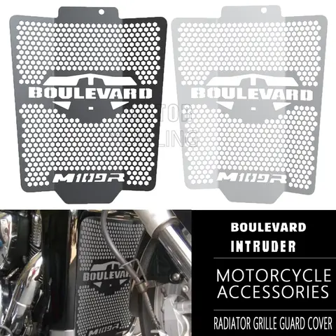 オートバイラジエーターグリルガードカバー燃料タンク保護スズキブルバード M109R イントルーダー M1800R VZR1800 VZR 1800 2006-2024