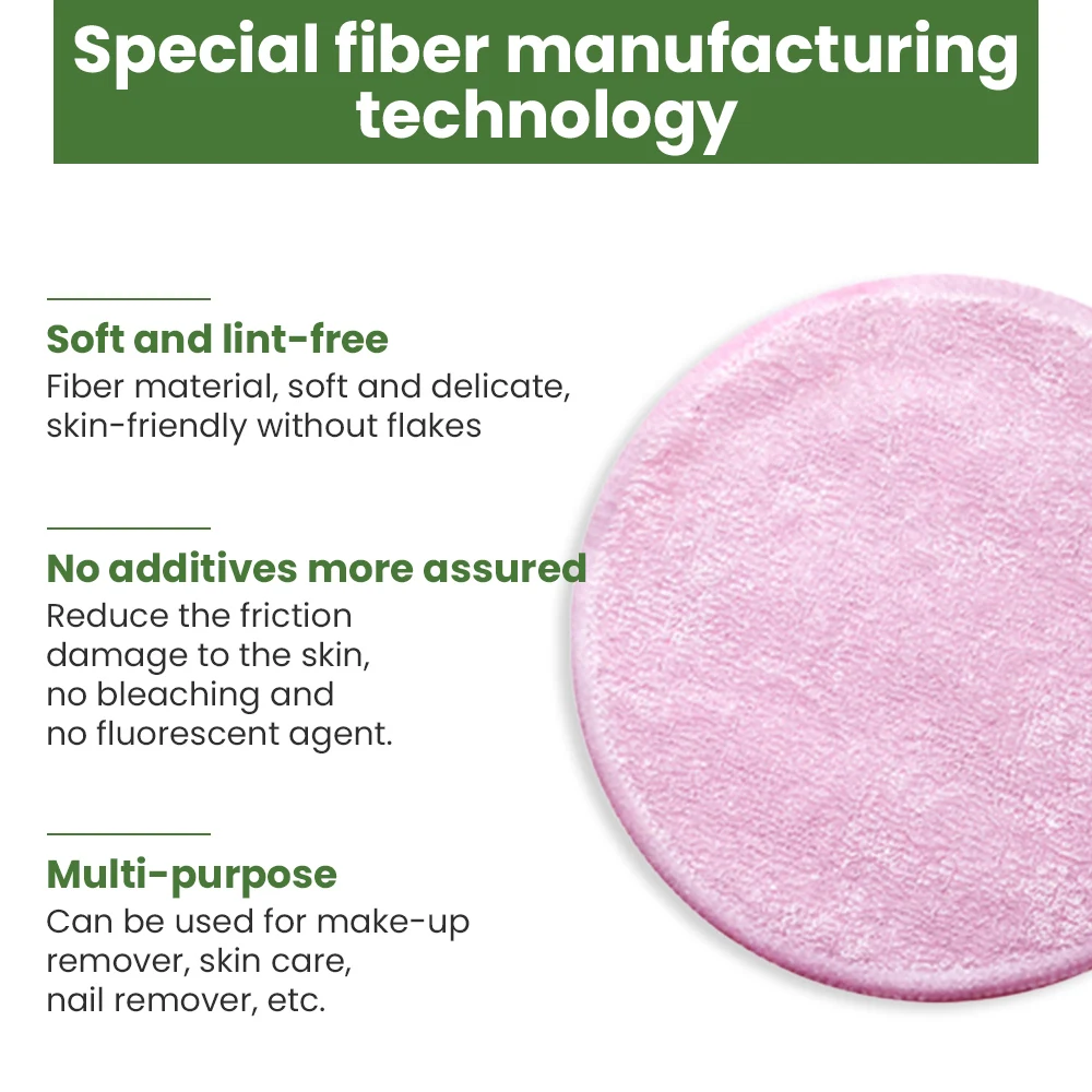 6/12 pezzi di dischetti struccanti in bambù riutilizzabili tondi lavabili per la pulizia del viso tamponi per la rimozione del trucco in cotone strumenti per la pulizia della pelle