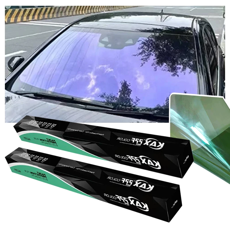 

1,52x30 м, 1 рулон, фиолетовый 6099 VLT, 60% фольга для переднего окна автомобиля, фиолетовый хамелеон, тонировочная фольга для лобового стекла, солнечная пленка для авто, боковое стекло