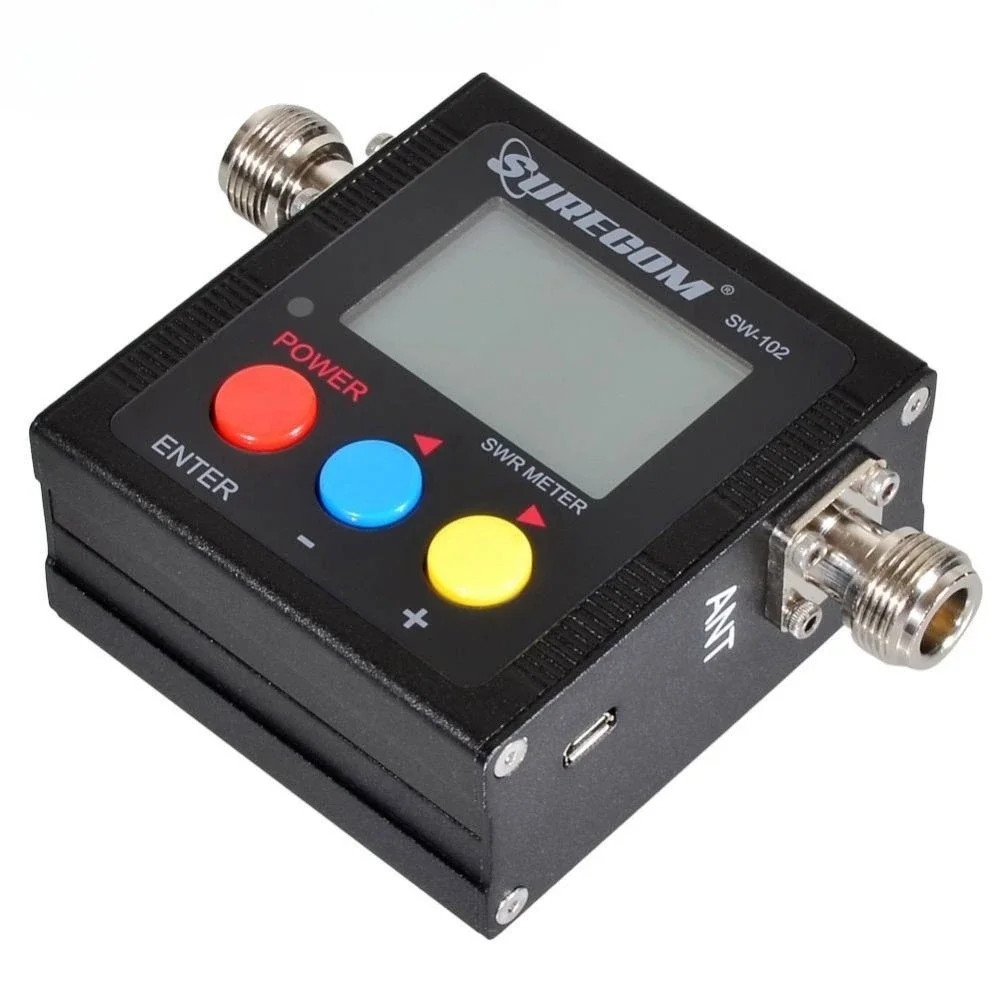 Maxgeek Surecom SW-102 N type 125-525Mhz Digital VHF/UHF Antenna Power SWR Meter 2-Way Radio