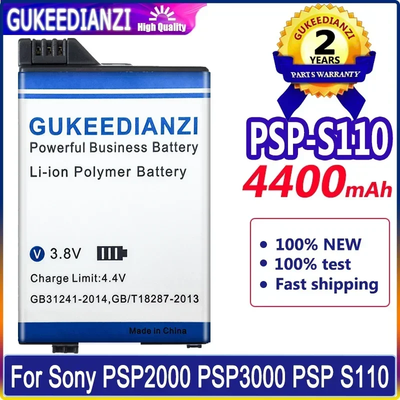 S110 Mobile Phone Battery 4400mAh For Sony PSP2000 PSP3000 PSP 2000 3000 PSP-S110 Gamepad PlayStation Portable Controller