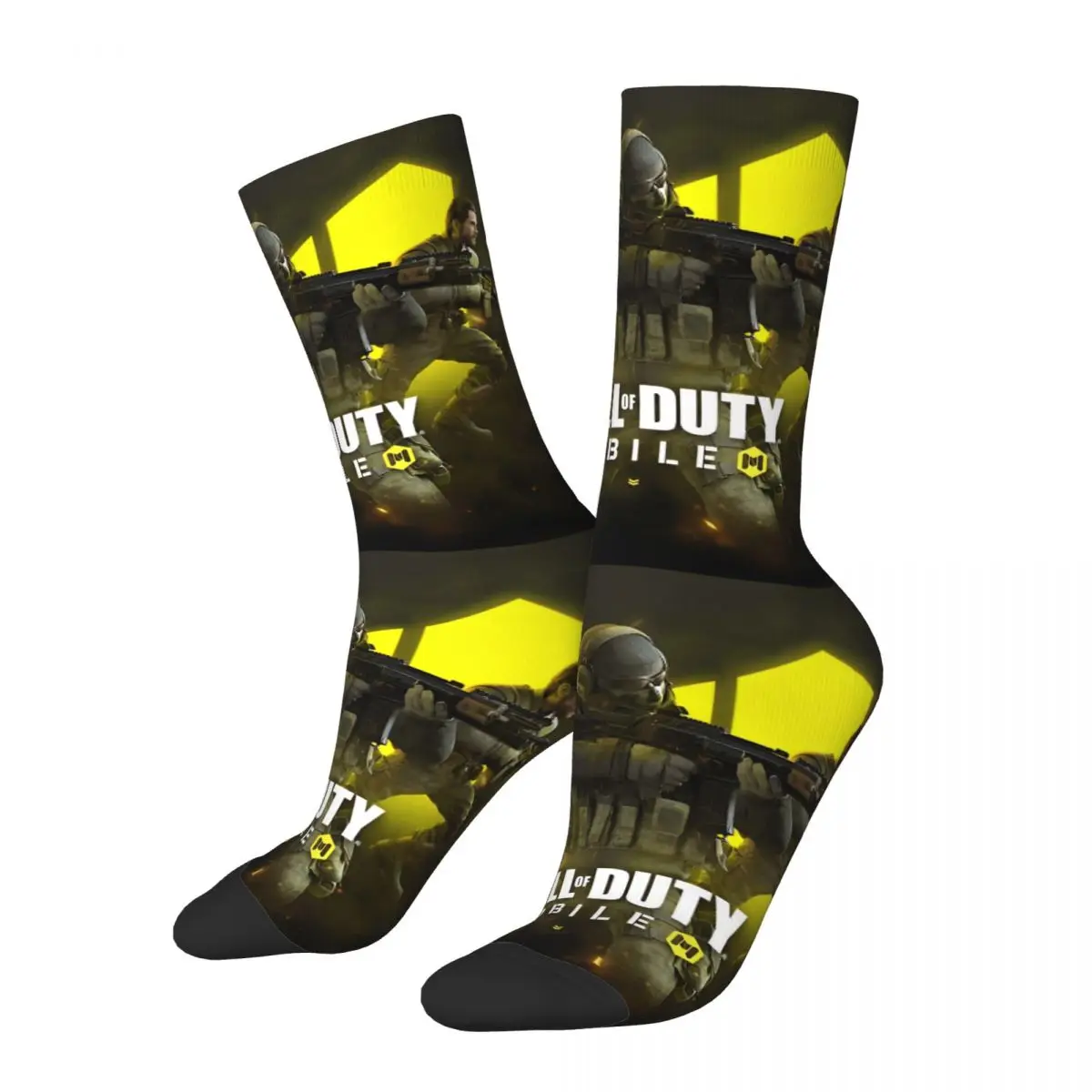 Hiphop Call Of Dutys Game Sportsokken Polyester middenbuissokken voor unisex zweetabsorberend