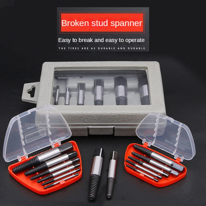 5/6/8 pcs Screw Extractor Center Drill Bits Triangle valve faucet broken water pipe broken wire extractor screw Speed Easy Set