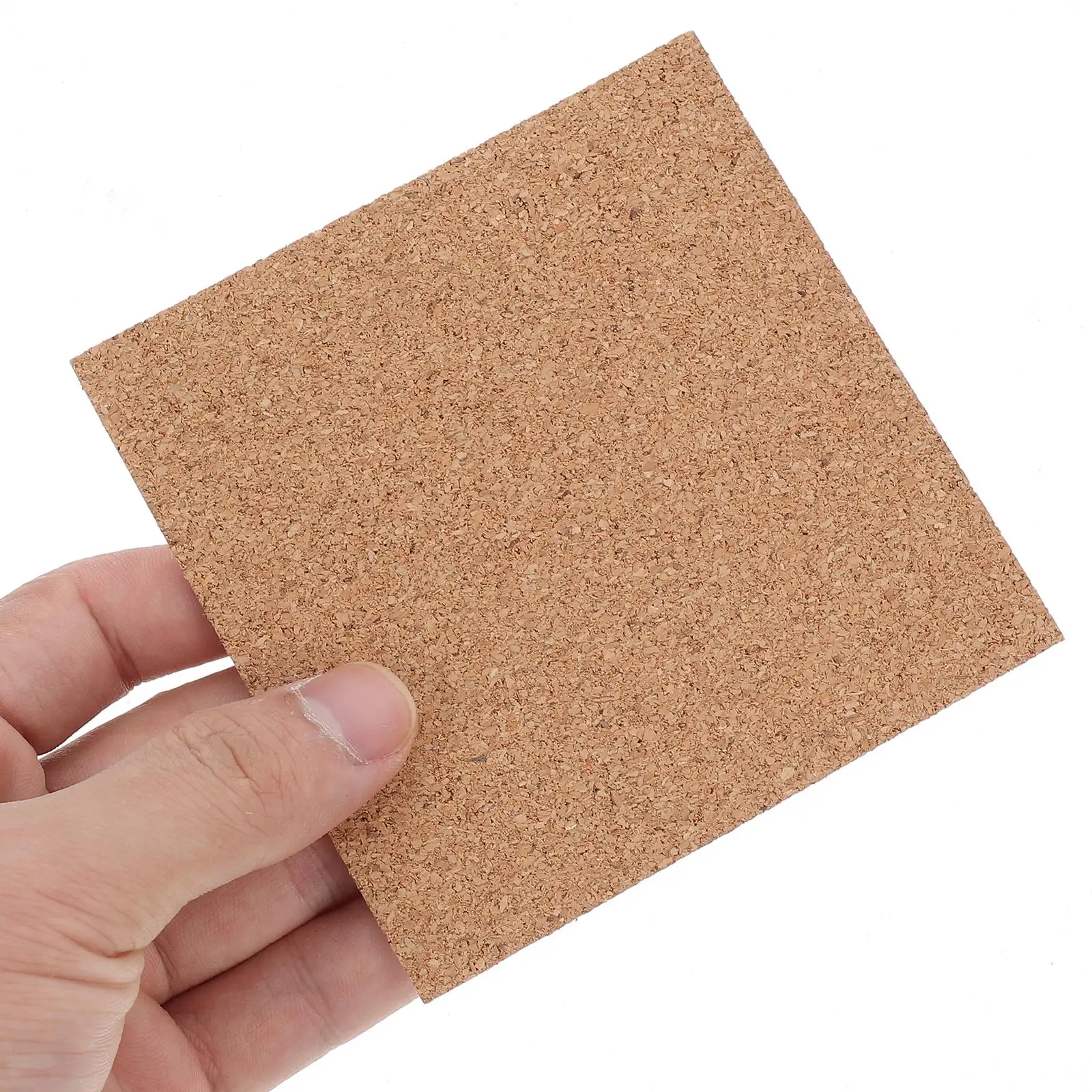 50pcs Self Sheets Round Coasters 10x01cm High Density Non-Slip Self-Adhesive Cork Coasters Soft Non Cork Rounds Slip DIY