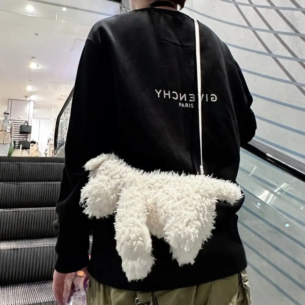 Borsa a tracolla per cuccioli di West Highland alla moda, soffice borsa per bambole con cani Kawaii, borsa per bambole ripiene