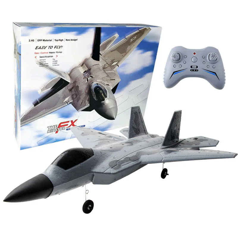 Fx922 Fernbedienung Flugzeug F22 Fernbedienung Kämpfer Vier Kanal Starrflügel Segelflugzeug Schaum Flugzeug Modell Spielzeug Geburtstag Geschenk