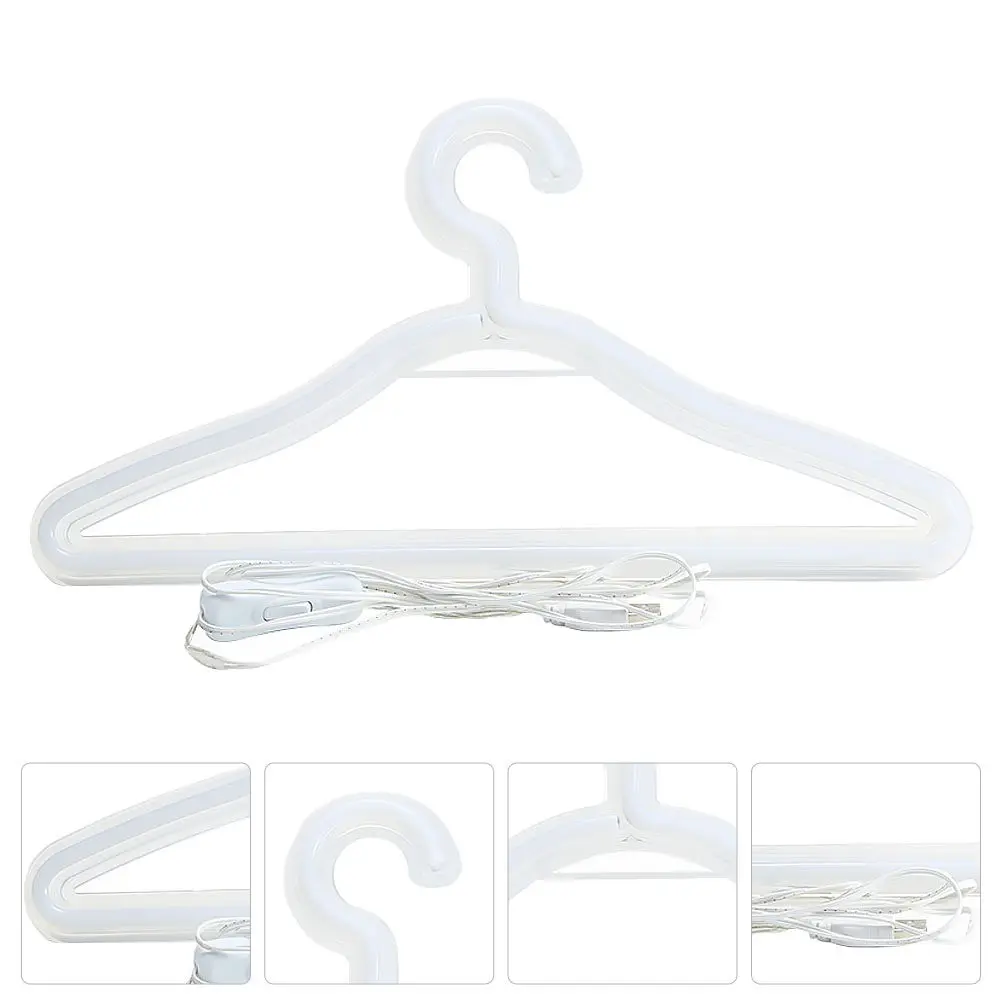 

USB Powered LED Neon Light Clothes Stand Decorative LED Lamp Romantic Atmosphere Wedding Party Hanger Shaped Lighting