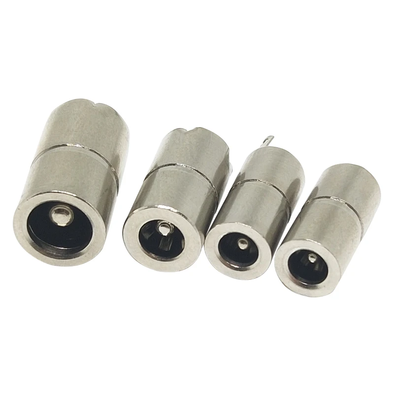 5Pcs Dc Power Jack Connector DC084 2.5*0.7mm 3.5*1.35mm 4.0*1.7mm 5.5*1.7mm 5.5x2.5mm 5.5x2.1mm DC Full Metal Female Socket