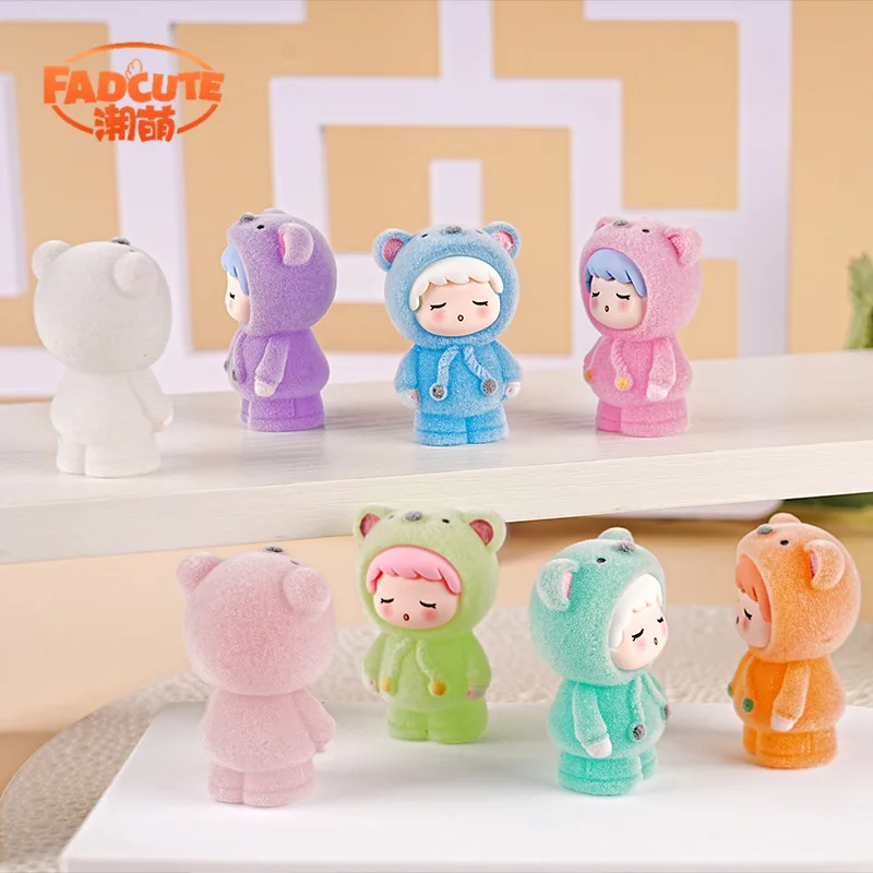 

Милый медведь, игрушки, светящийся флокированный медведь, украшение для рабочего стола из смолы, маленькие украшения, креативный подарок, мультяшная аниме-модель медведя