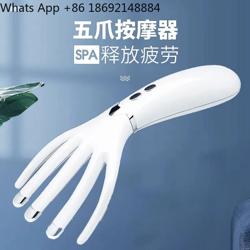 

Rechargeable Mini Massager for All Users Multi-Functional Heating Electric Portable Massage Comb for Head Body Relief