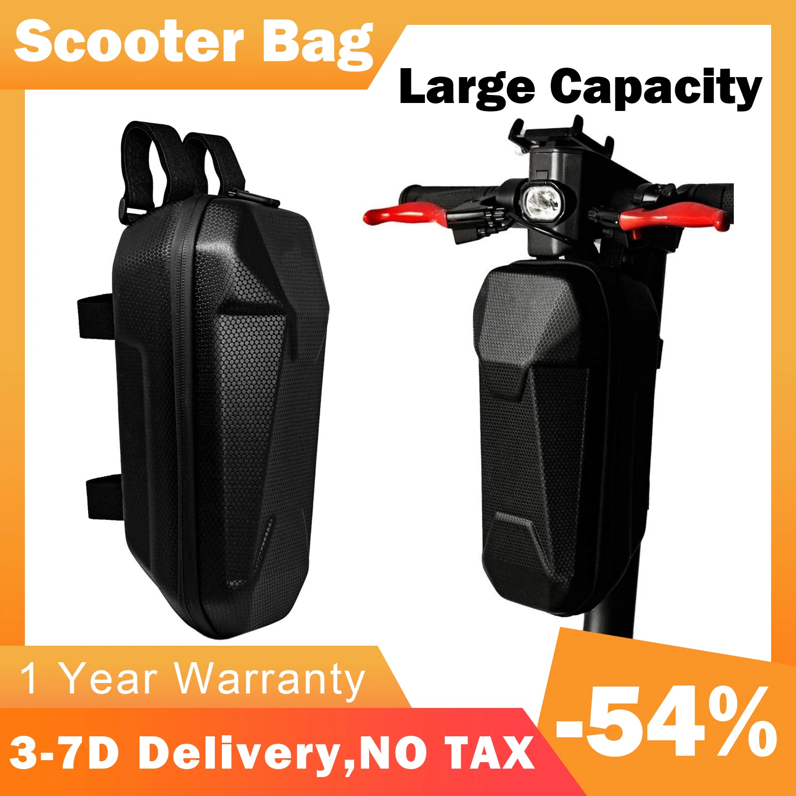 Electric Scooter Bag Universal Vehicle Bicycle Bike Bag with PU Design Large  Storage Waterproof for AOVOPRO Scooter