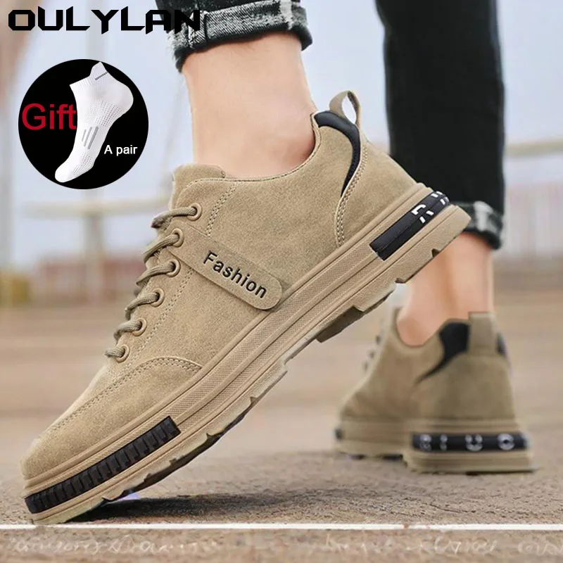 

Oulylan Lightweight Safety Shoes for Men Work Shoes Steel Toe Cap Working Sneakers Men Breathable Shoes Construction Shoe