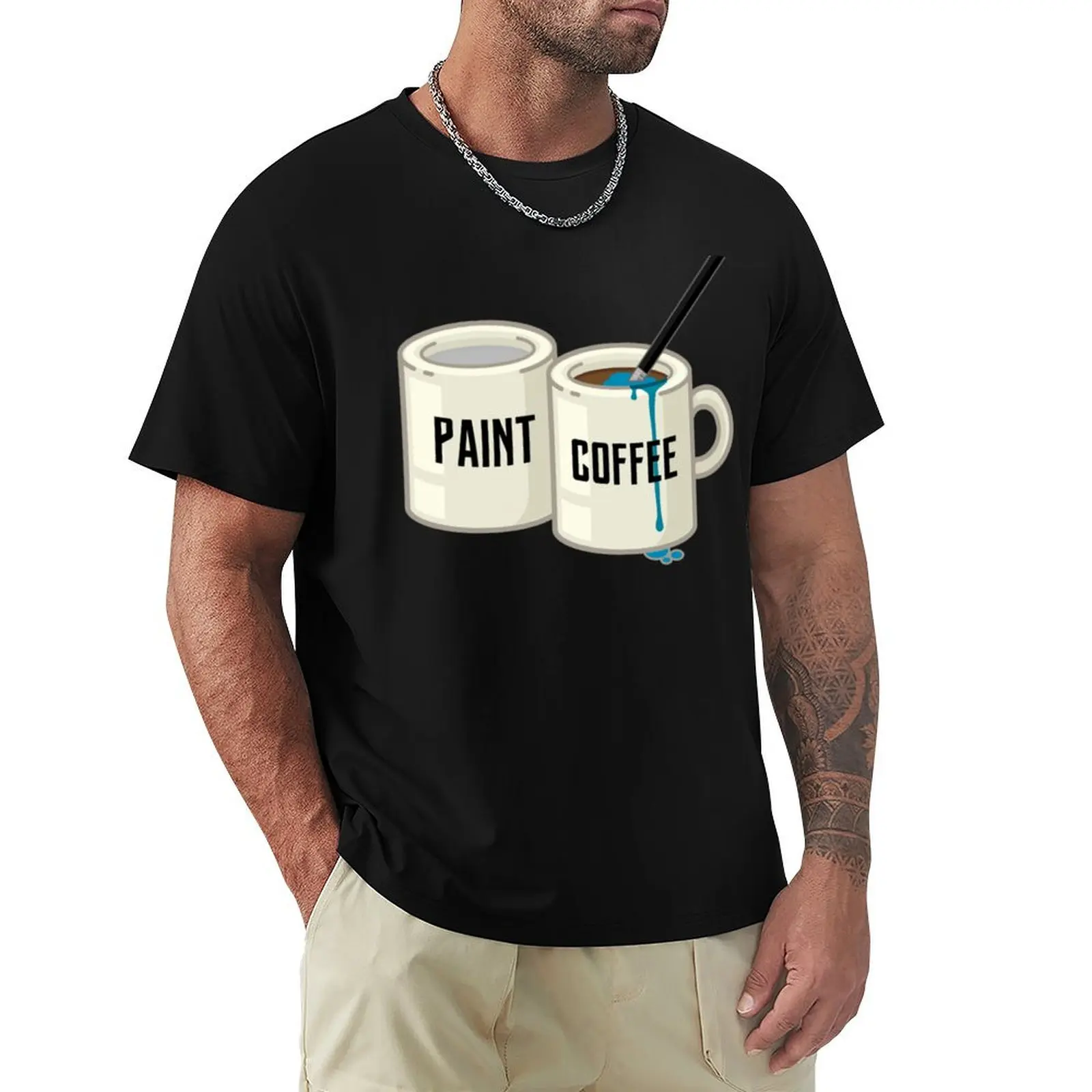 The Painter_s Struggle T-Shirt Relaxed Fit Casual Short Sleeve Top
