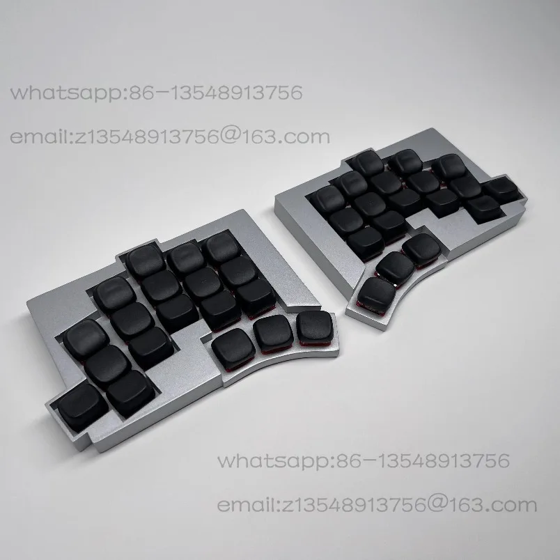 38 column split keyboard 3D printing, Bluetooth dual-mode, hot-swappable ZMK programmable