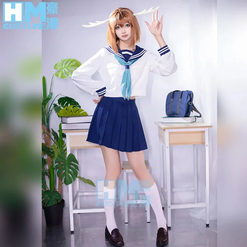 Высокое качество Торако Коши Косплей Костюм Парик Аниме Мой друг оленя Никтотан Корситан Платье Шуканко JK Матроская юбка