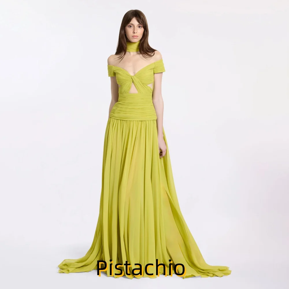 Customized Exqusite Ruched Women Prom Dress Off The Shoulder Charming Mermaid Floor Length Party Dress Women Evening Gown