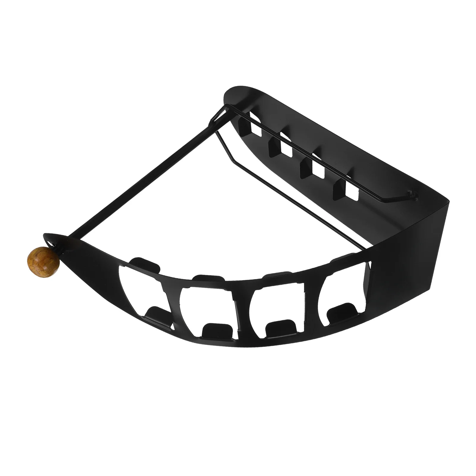 

Iron 4 Lattices Remote Storage Rack Black Remote Controller Holder Organizer Stand for Table Room Living Dining Study