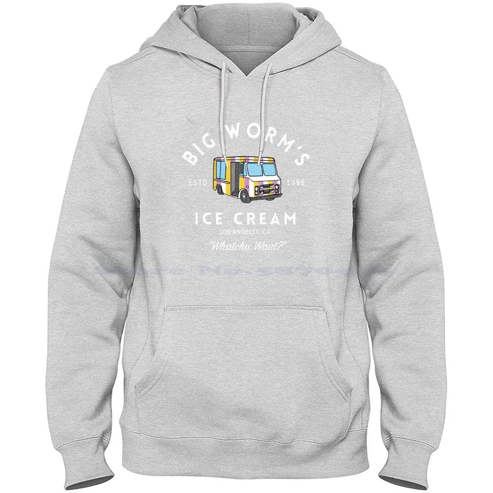 Big Worm'S Ice Cream-Whatchuwant ?-Vintage Logo 100% Cotton Hoodie T Shirt Big Perm Smokey Chris Tucker Ice Cube Primotees