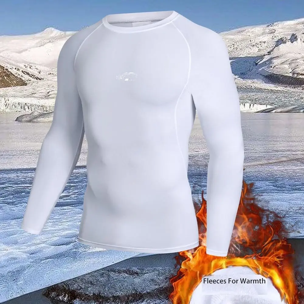 Men's Sportswear T-Shirts Running Training High Elastic Outdoor Cycling Sweatshirt Compression Fitness Fleece Tops underwear - view 3